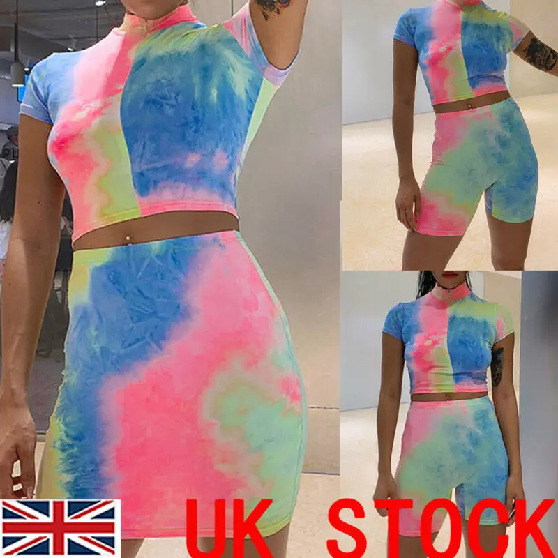 Модный женский Облегающий комбинезон из двух частей укороченный топ комплект с