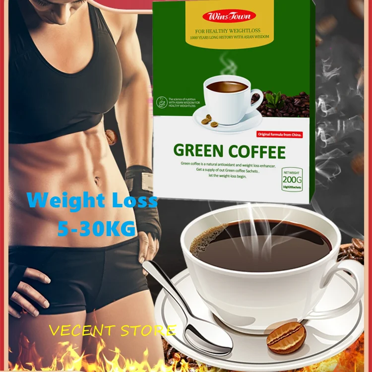 

20 Teabags Slim Green Coffee with Ganoderma Control Weight Detox Tea Weight Loss Slimming Fat Burning Health Tea Diet Pills