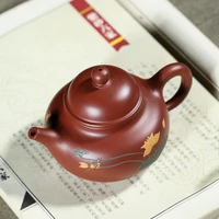 handmade purple clay tea set zisha ceramics arts xishi teapot porcelain yixing clay china tea set tea cup drinkware
