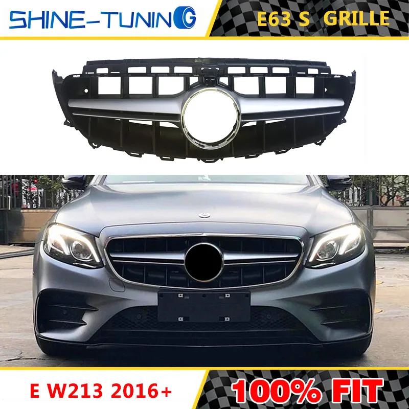 Подходят для нового E класса W213 E63 amg GTR GT R решетка E200 E300 E320 2016 2019 с/выдвижной