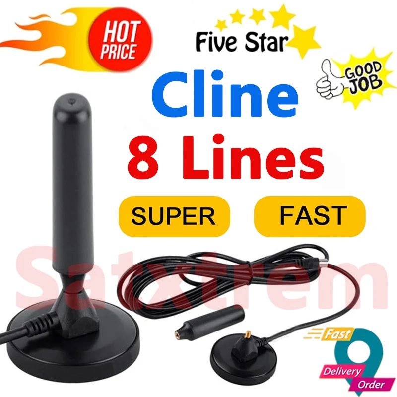 

Satxtrem 8 Line Cline Stable HD TV Cable V7 V8 V9 Nova ESPA A