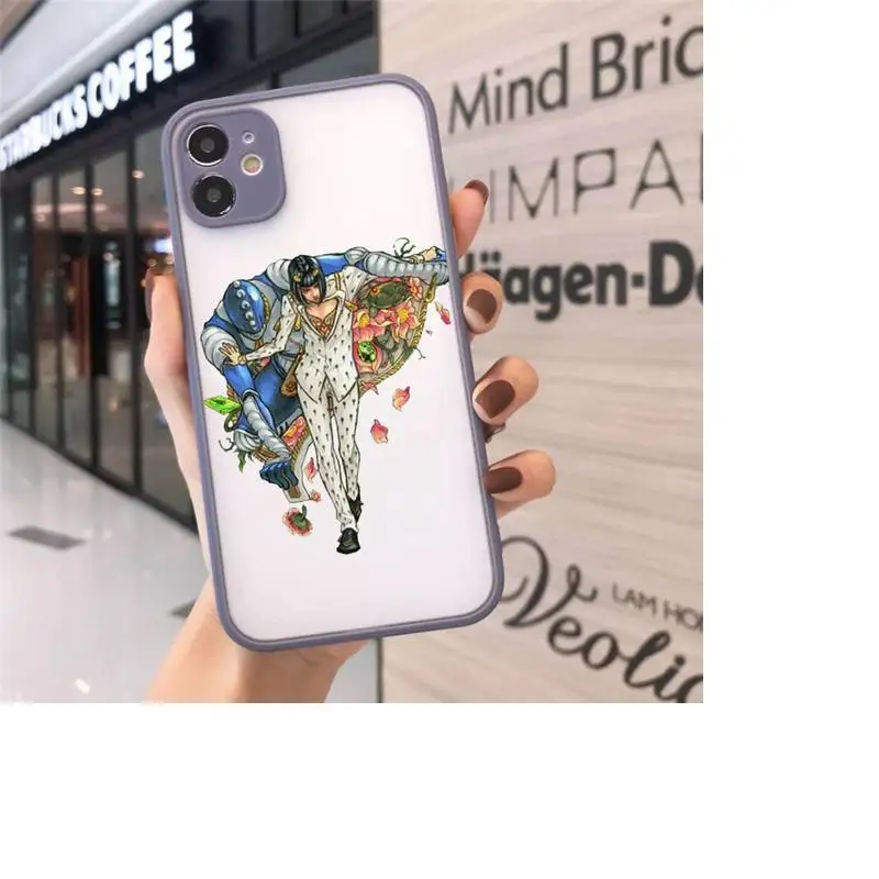 

JOJO BIZARRE ADVENTURE HEAVEN Anime Phone Cases Matte Transparent for iPhone 7 8 11 12 s mini pro X XS XR MAX Plus cover funda