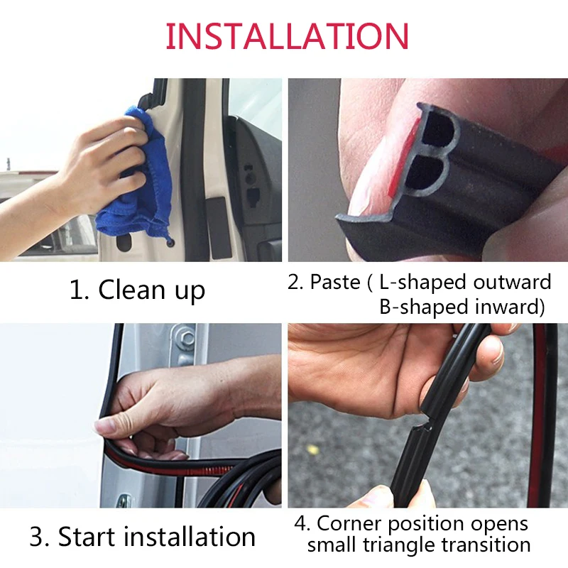 Полоски для защиты краев двери автомобиля от царапин наклейки уплотнение