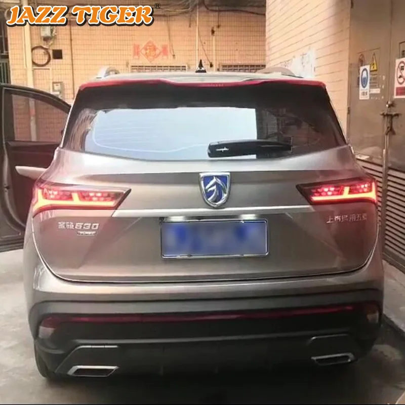 

Car LED Tail Light Taillight For MG Hector Almaz Captiva 2019 - 2020 Rear Running Lamp + Brake Light + Dynamic Turn Signal
