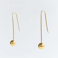 2021 earrings fashion statement long metal geometry geometric round earring for women modern female jewelry hot sale brincos
