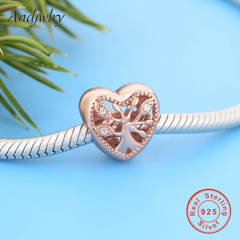 Женское серебряное украшение в виде сердца подходящее для браслета из серебра 925