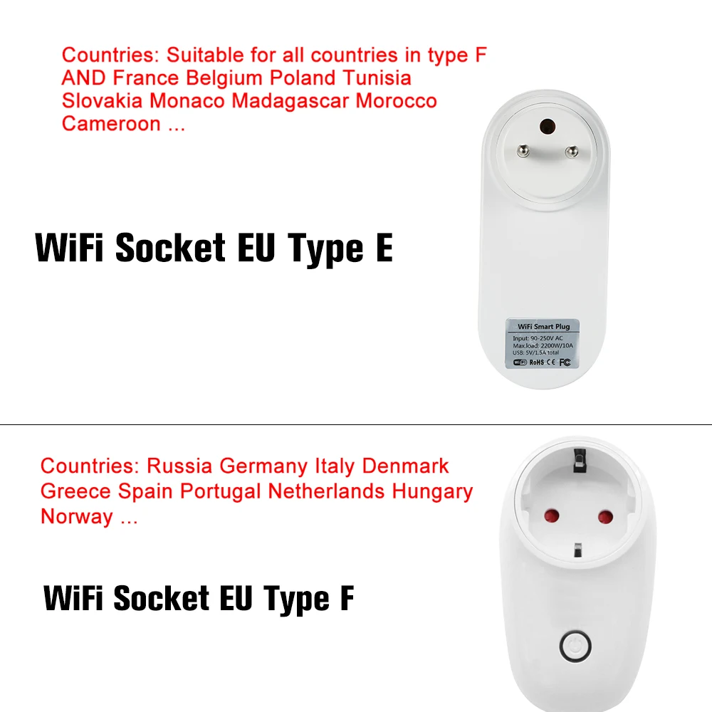 EWeLink Мини Смарт Wi-Fi розетка ЕС тип E смарт-разъем 2* usb зарядный порт дистанционное управление через смартфон Функция синхронизации смарт-разъем