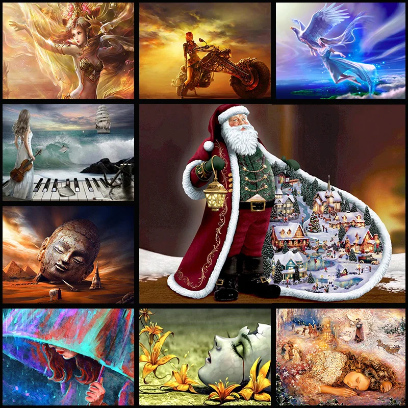 5D сделай сам полностью алмазная живопись красивая принцесса волшебная палочка