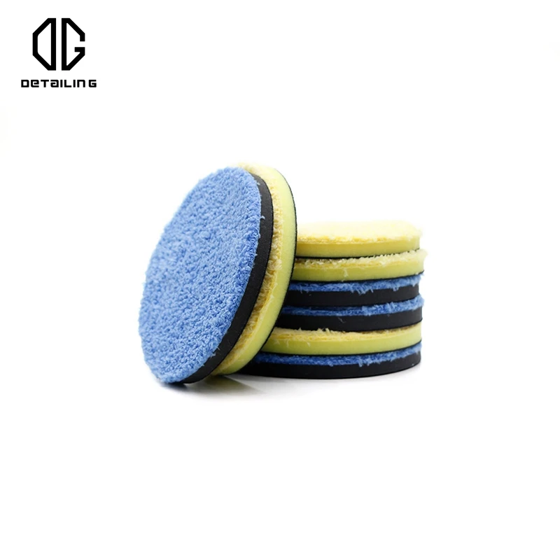 Детали синий цвет уход за автомобилем микрофибра полировальная панель