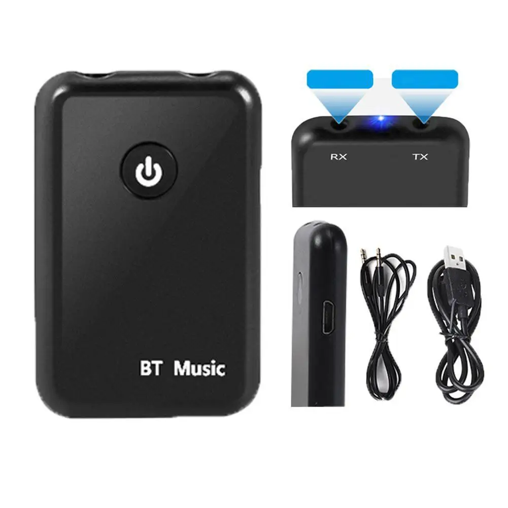 

2in1 Bluetooth Transmitter Receiver 3.5mm Stereo Wireless Music Audio Cable Dongle Bluetooth V4.2 Adapter for TV DVD Mp3 PC