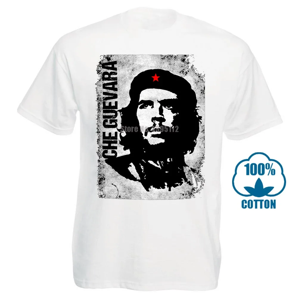Белый Официальный Che Guevara Винтажная Футболка революционная Легенда - Цвет: Белый