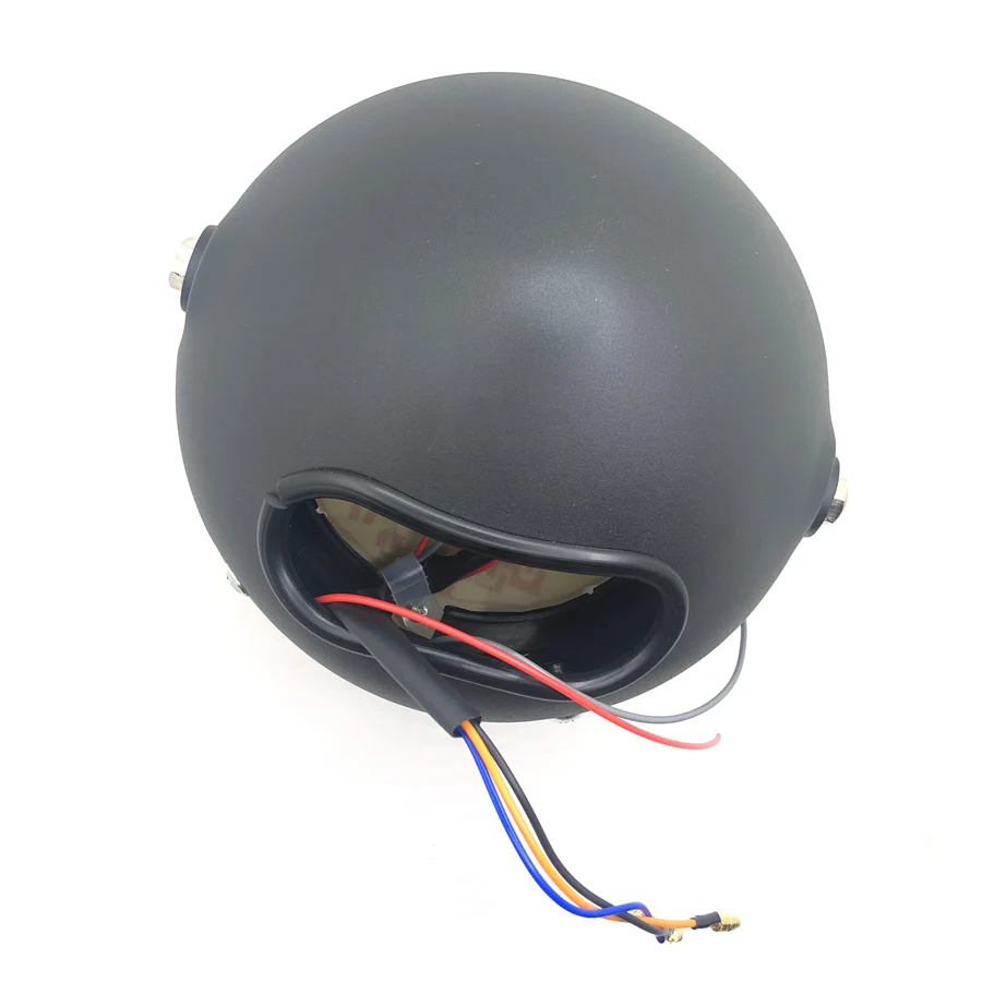 Универсальная алюминиевая мотоциклетная фара с белым светодиодным ангельским