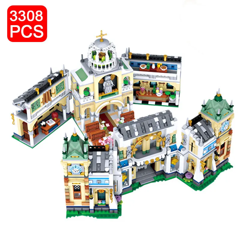 LOZ mini-Builidng Blocks Brick Toy Wedding Chapel Fairy House Bank Grand Theater For Kid Christmas Gift 1034 1035 1036 1041 1042 images - 3