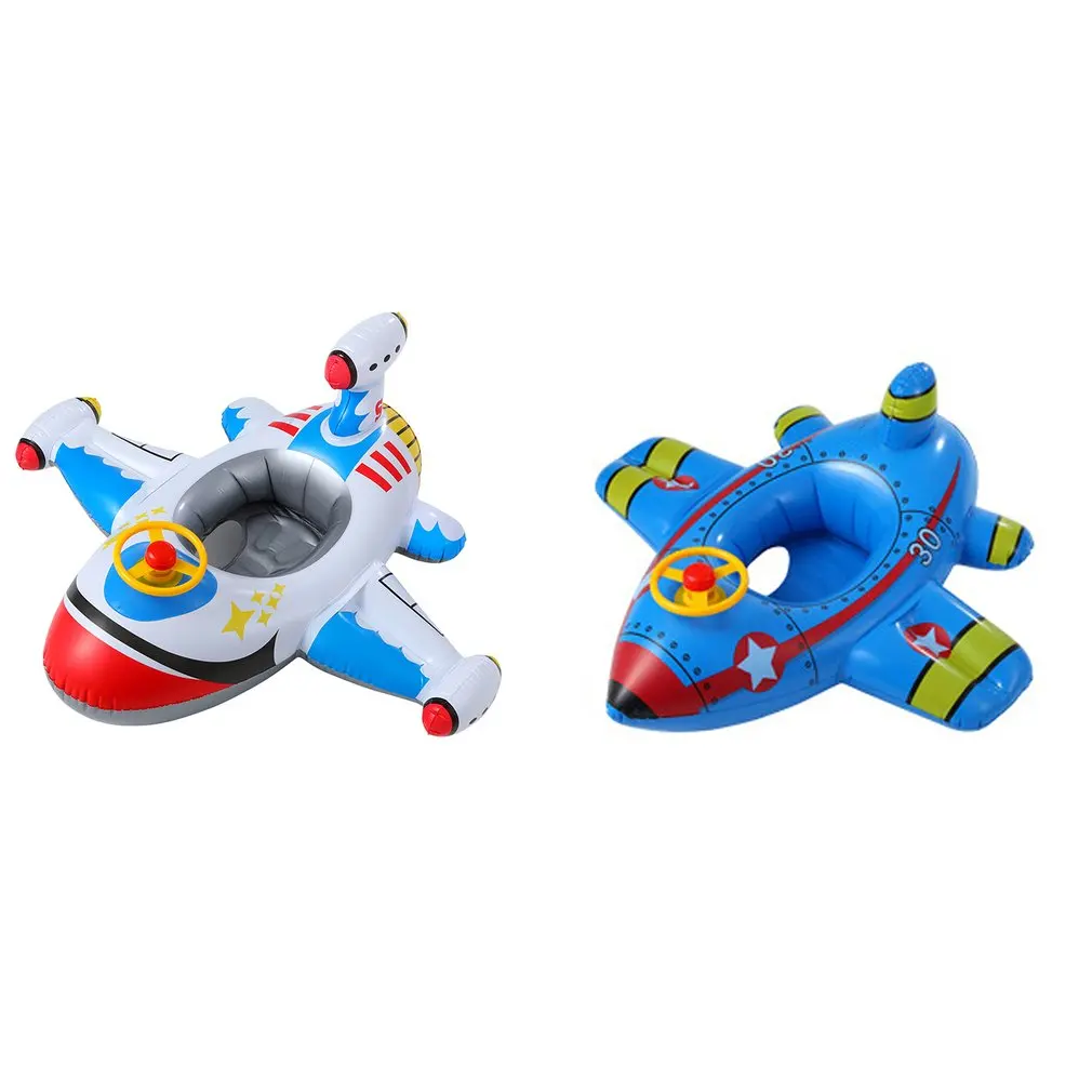 

Kids Swimming Float Seat Boat Pool Ring Inflatable Airplane Pool Floats Summer Swimming Toy Swim Ring Seat