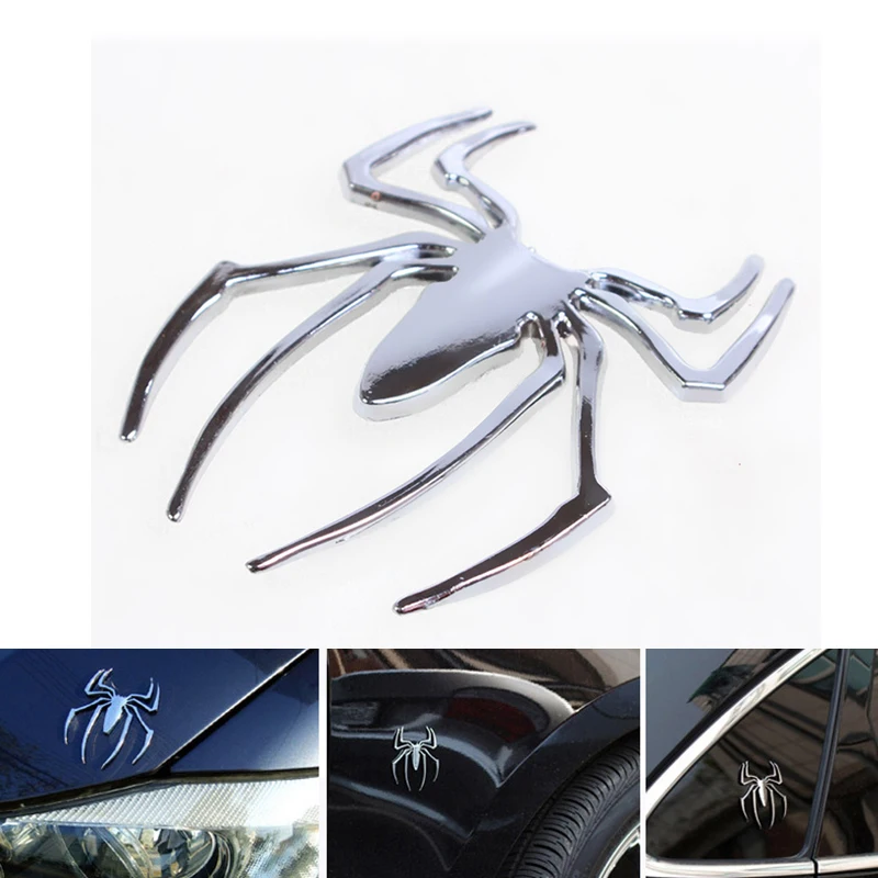 

Spider Car 7*8*0.2cm Sticker Badge Metal Universal Professional Emblem