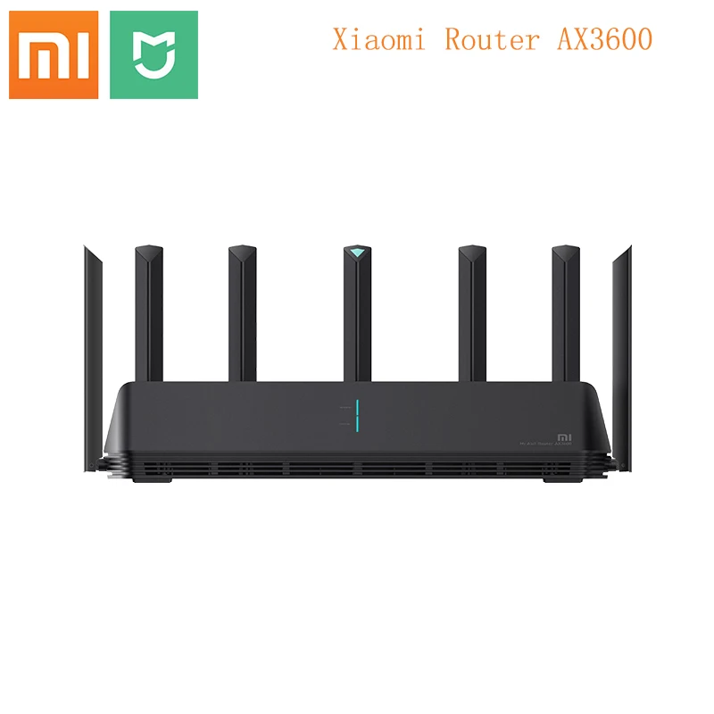 

Маршрутизатор Xiaomi AX3600 AIoT, Wi-Fi 6 5G WPA3 Wifi6 600 Мб, двухдиапазонный 2976Mbs, Gigabit Rate, Qualcomm A53, внешний усилитель сигнала, модем