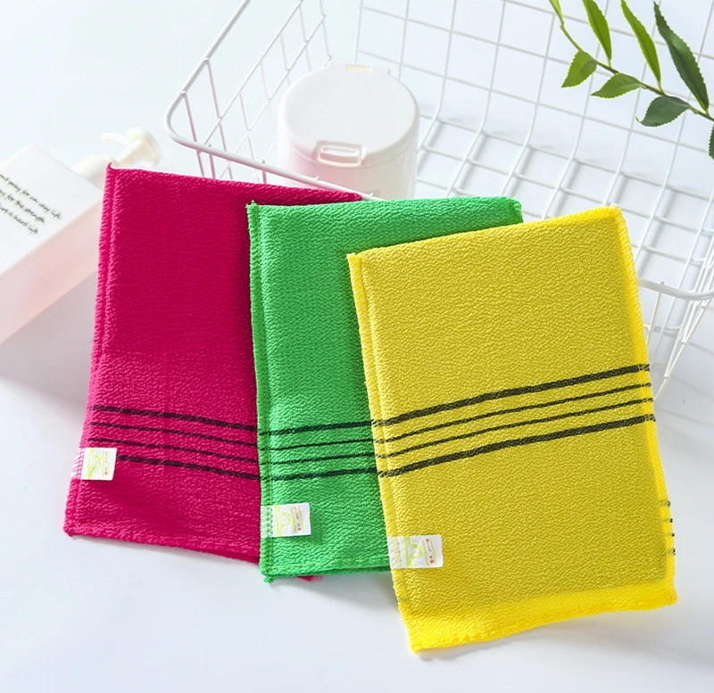 10 шт. Портативное двухстороннее полотенце Корейская отшелушивающая банная