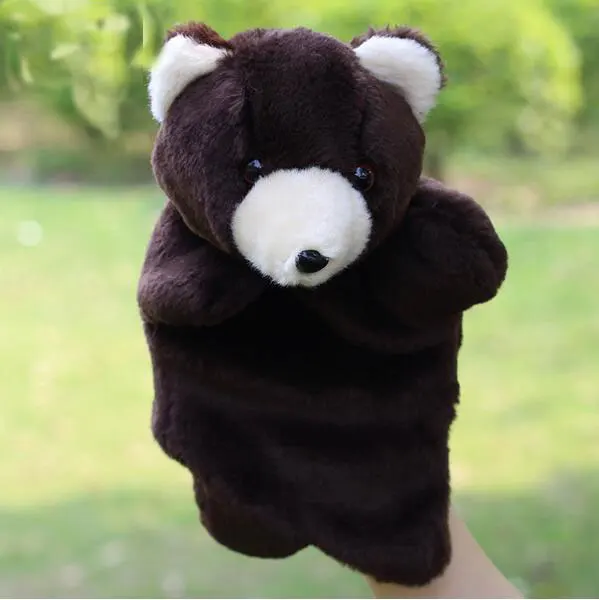 Имитация животных медведь панда свинья собака ручная кукла мягкая плюшевая