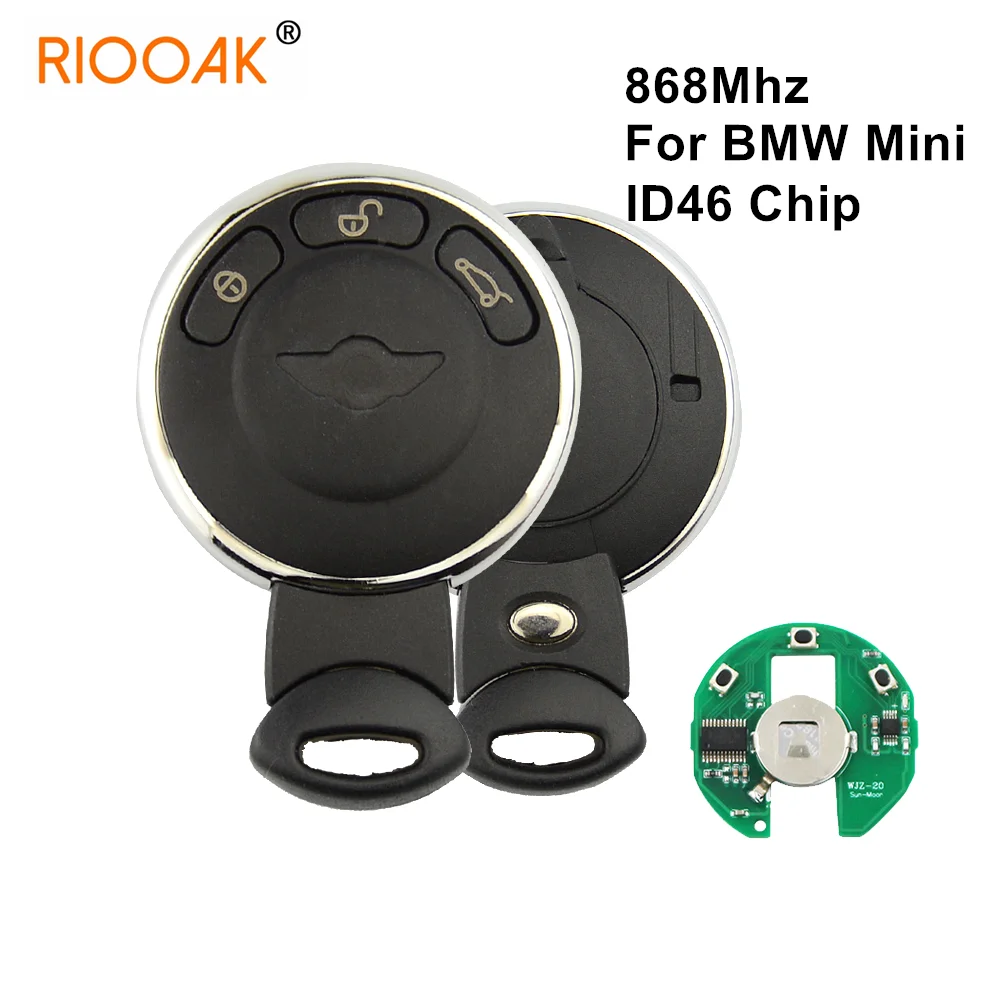 Чехол для ключа с дистанционным управлением автомобильного стиля 868 МГц BMW Mini Cooper