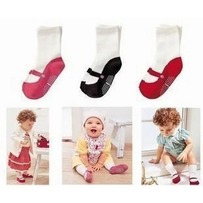 3 пары детские Нескользящие носки в форме балерины|Носки| |