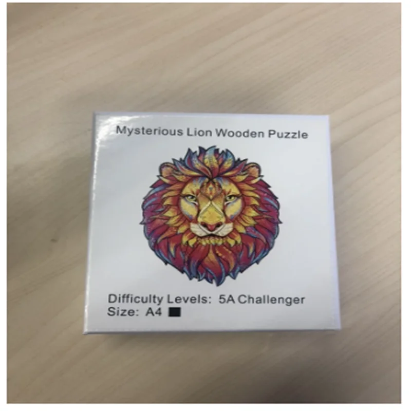 Деревянные головоломки Животные &quotЛиса&quot &quotКот&quot &quotЛев волк