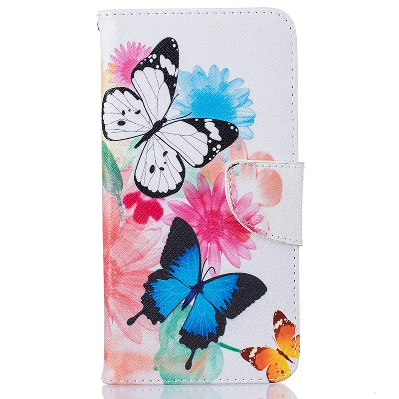 Чехол для iPhone 11 Pro Max Fundas с откидной крышкой из искусственной кожи, силиконовый чехол для iPhone XS X XR 8 7 Plus 6 6S 5 5S 6Plus 7 Plus, задняя крышка - Цвет: Two Butterflies