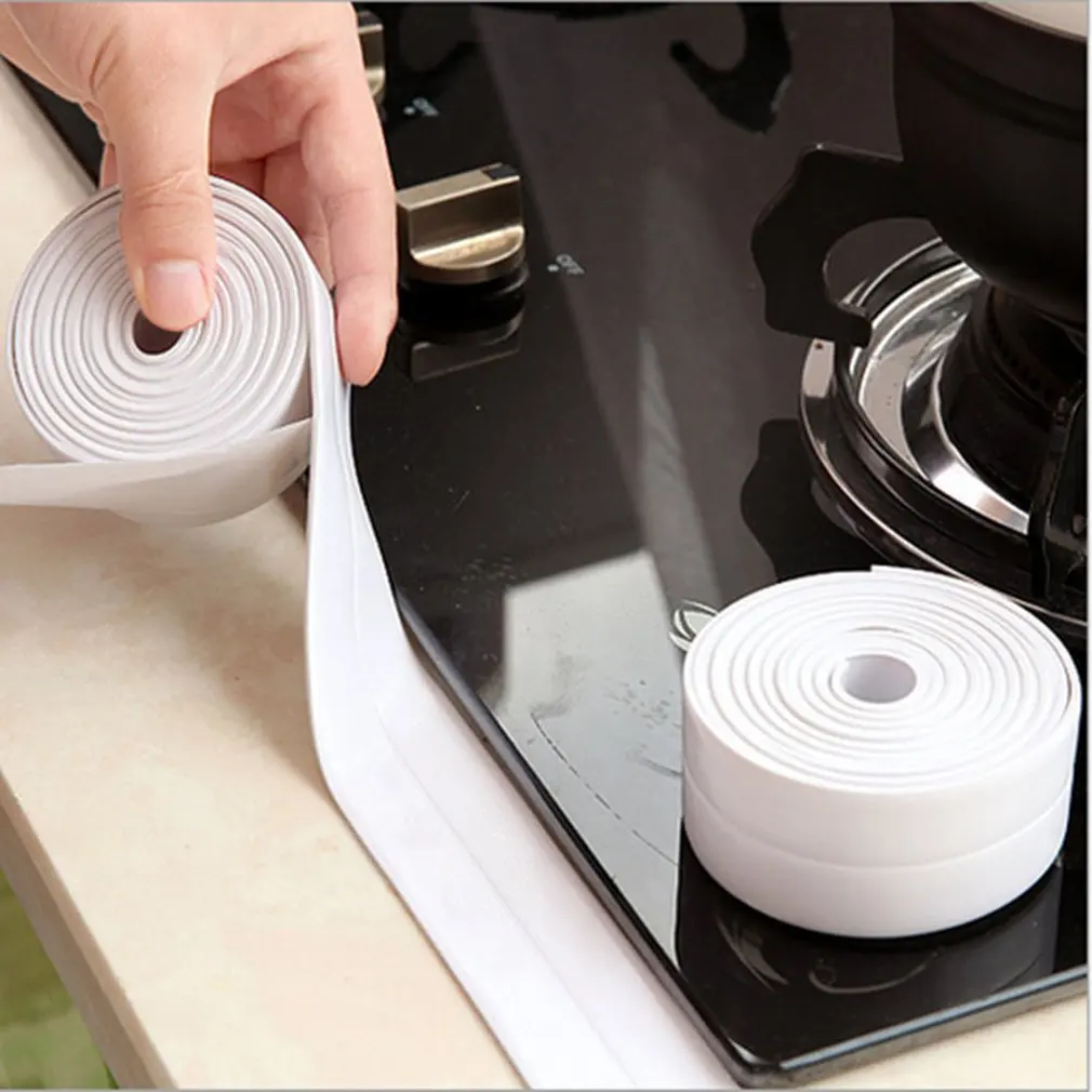 

Waterproof PVC Tape Wall Stickers Mildew Resistant Sealing Strip Sealant Tape for Bathroom Bathtub Kitchen