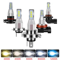 2pcs h1 h4 h7 h11 led ice bulbs for car headlights hb3 9005 hb4 9006 led h8 fog lamp 4300k 6000k motorcyle lamps h4 led bulbs