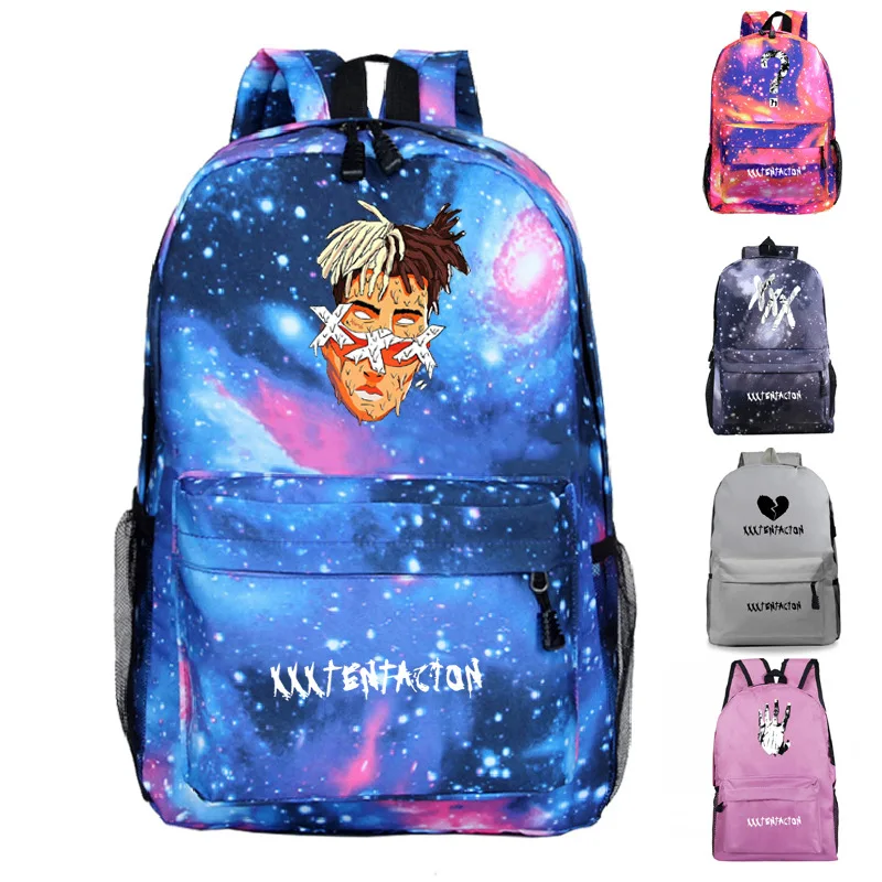 

Рюкзак XXXTentacion с 3D-принтом в американском стиле, Студенческая уличная дорожная сумка, школьная сумка с индивидуальным дизайном