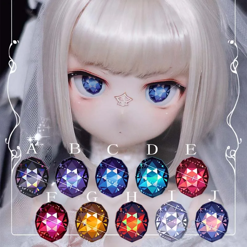 Глаза для шарнирных кукол с металлическим эффектом 10-24 мм акриловые глаза 1/8 1/6 1/4