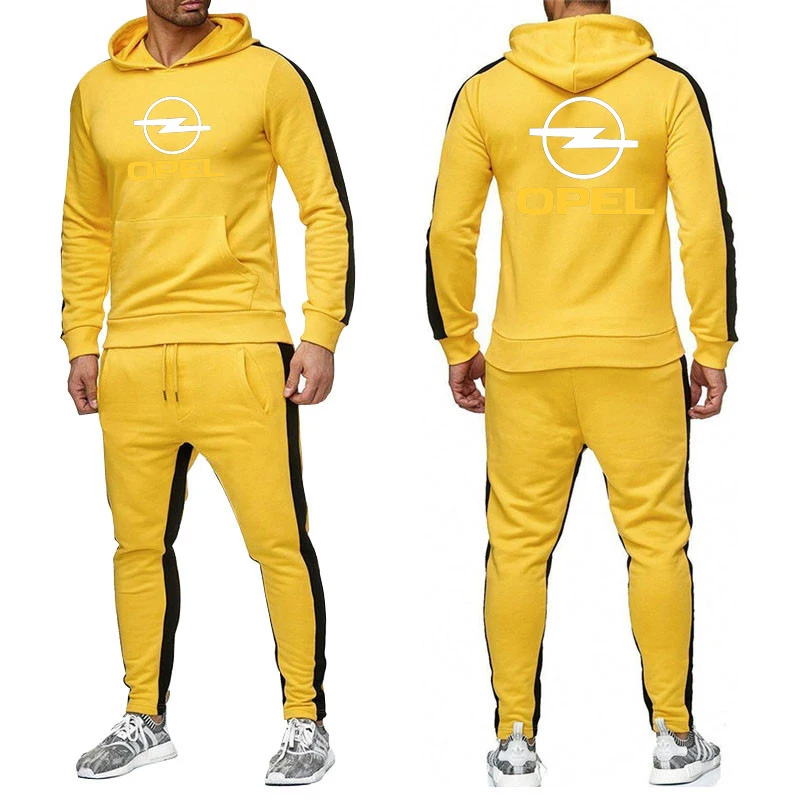 

2021 OPEL Comfortable Sweatshirts Men Hoodie Brand Sweatpants Male Cotton Trousers Casual Customize Pullover Suit Clothes