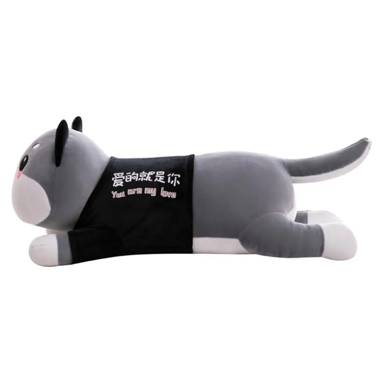 

45CM Cute Simulation Husky Dog Pillow Plush Animals Girl Boys Toys Soft Model Children's Christmas Birthday Gift