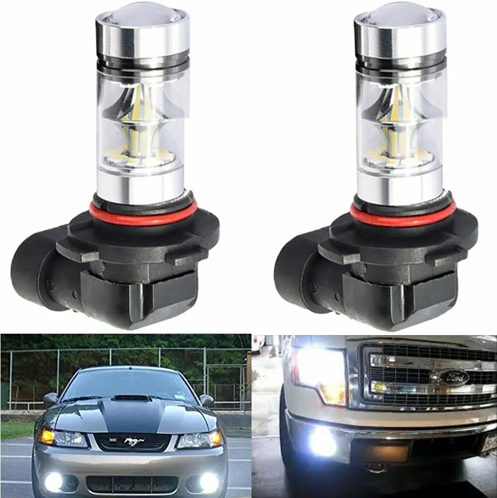 1 пара 9140 9145 H10 светодиодный 9005 W CREE 100 K белые противотумансветильник фары Дневные