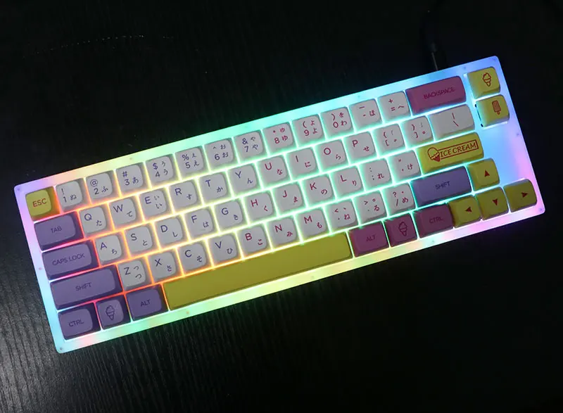 Термосублимационные шрифты Keypro NP Icescream USB колпачки для проводной механической