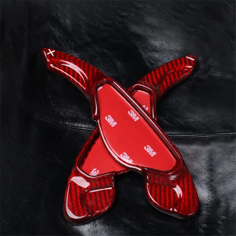 Удлиненный стиль красный Стекловолоконный рулевой переключатель для Jaguar XE XF XJ