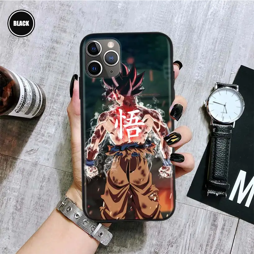 Чехол для телефона Goku с аниме шариками и драконами iPhone 13 Pro Max 11 12 XS XR X 7 8 6 6S Plus Mini SE
