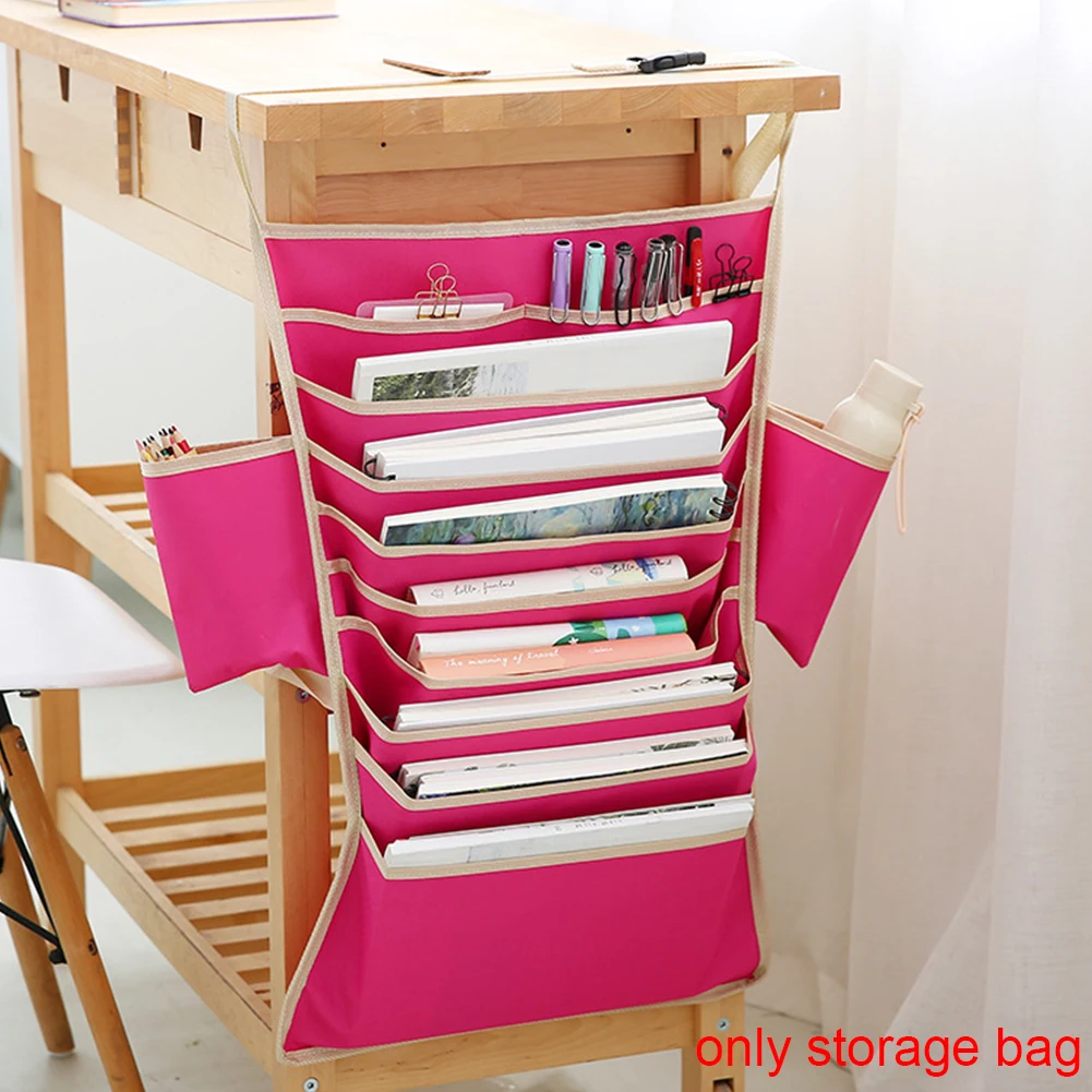 

Hanging Type Organizer Student Book Oxford Cloth Classroom Desk Adjustable Container Multifunctional Fashion Storage Bag