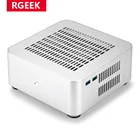Корпус RGEEK L80S, алюминиевый корпус, небольшой настольный компьютер, блок питания HTPC Mini itx
