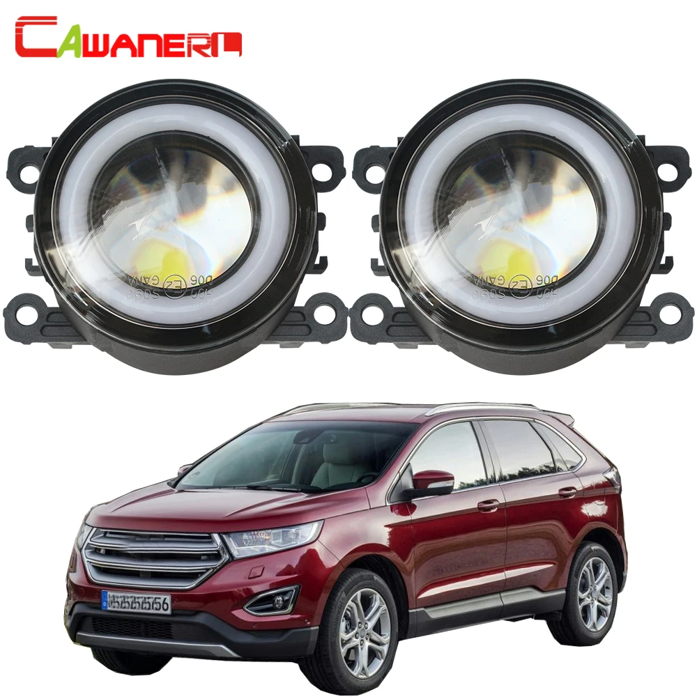 Cawanerl для Ford Edge автомобиль 30 Вт светодиодный туман светильник COB глаза ангела фары