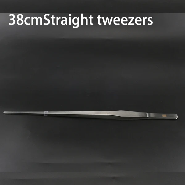 38cm Straight head Пинцет Ножницы для живых растений травы Aquario аксессуар для аквариума инструмент для очистки, удаления водорослей. Водоросли скребок. Инструмент для очистки - Цвет: 38cm Straight head