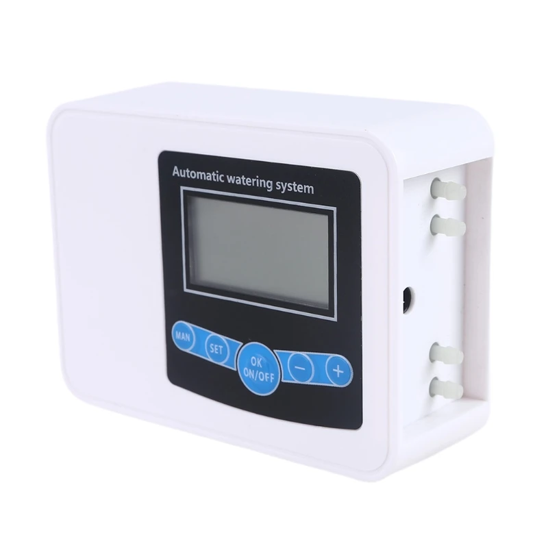 

Solar Double-pump Watering Timer, Flower and Grass Irrigation Controller, Timing Watering Device 449E