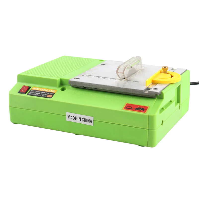 Mini Table Saw Handmade Multifunctional Woodworking Bench Lathe Electric Polisher Grinder DIY Circular Cutting Blade | Инструменты
