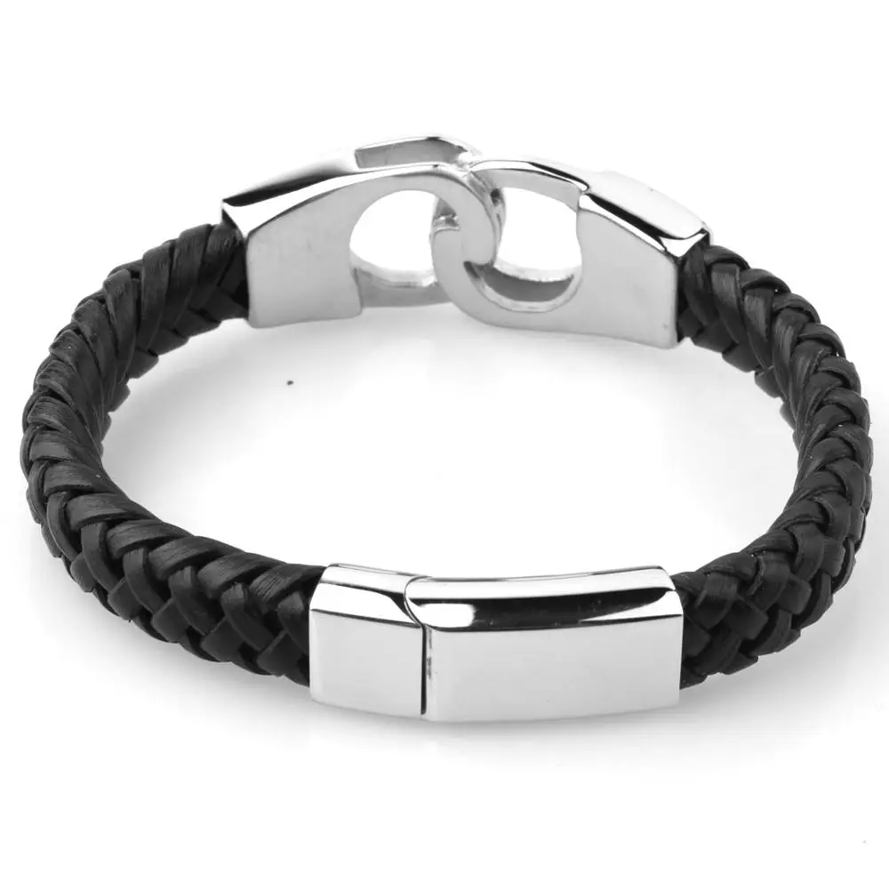 Высокое качество браслет наручники из нержавеющей стали pulsera hombre ручной работы
