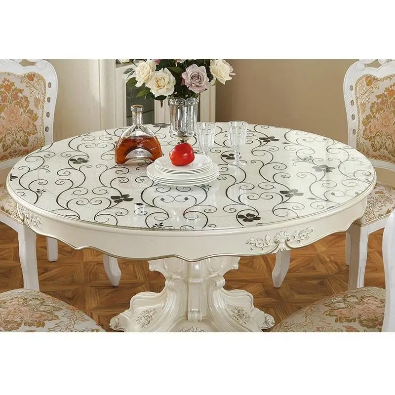 Na предметы домашнего обихода водонепроницаемая круглая скатерть из ПВХ с