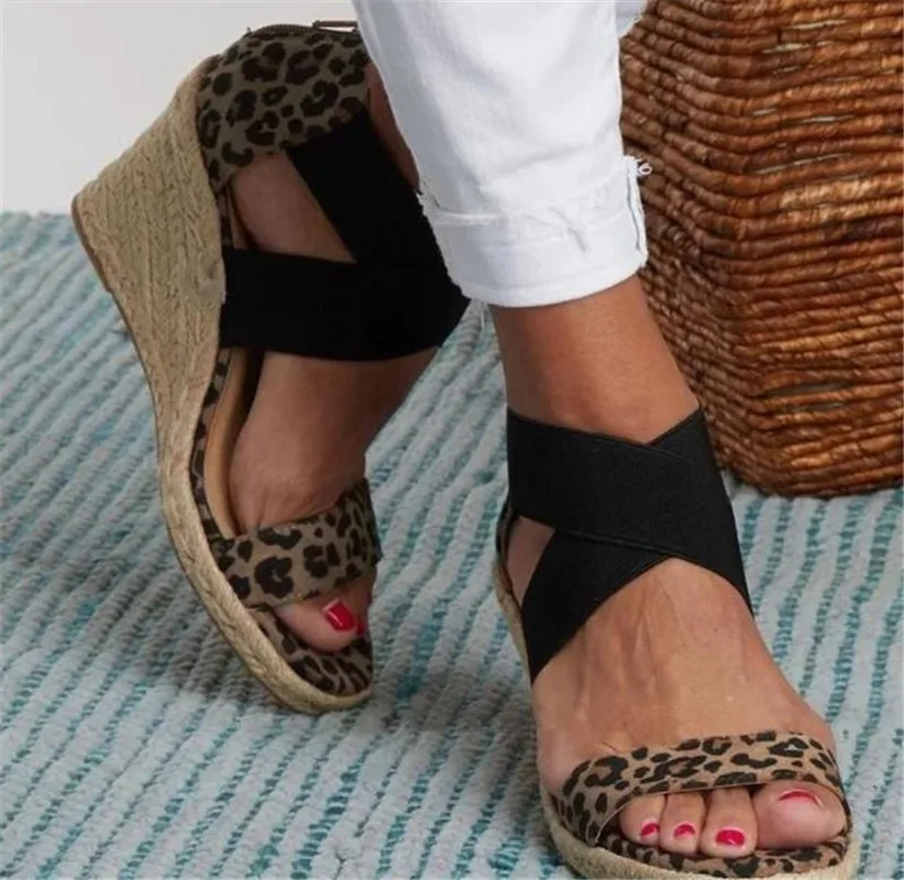 

Platform Wedges Sandals Women Summer Gladiator Casual Shoes Ladies High-heeled Sandals Outdoor Beach Mujer Plus Size 35-43