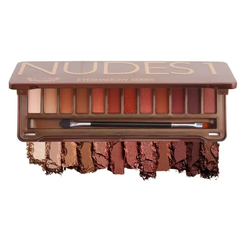 

12-color Glitter Eyeshadow Makeup Pallete Maquillaje Matte Simple Earth Style Eyeshadow Powder Pigment Cosmetics Pro