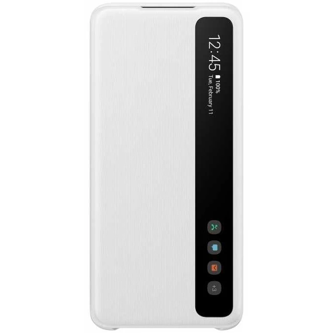Чехол (флип кейс) SAMSUNG Smart Clear View Cover для Samsung Galaxy S20 белый (ef zg980cwegru)|Бамперы| |