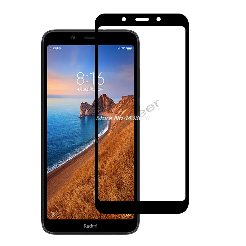 Закаленное стекло 9H 5D с полным покрытием для Xiaomi Redmi 7A Защита экрана Redmi7A защита от