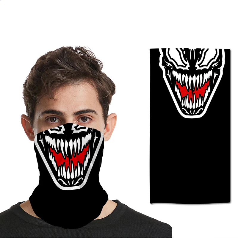 

Clown Joker Mouth Print Hip Hop 3D Seamless Face Mask Motorbike Headwear Magic Scarf Outdoor Cycling Fishing Ski Hiking Bandanas