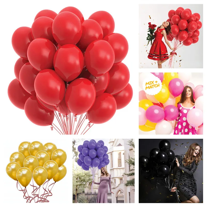 

10/20 pieces of golden black pink latex balloons birthday party wedding decoration balloons birthday balloons set girl balloon